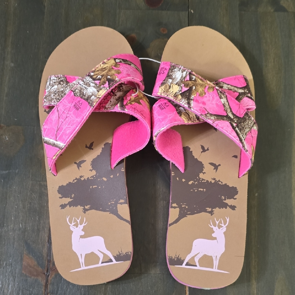 Realtree Pink Camo Women’s Slide Sandals